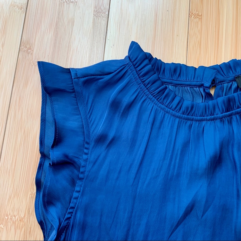 NEW✨SALE Banana Republic Blue Ruffle Top